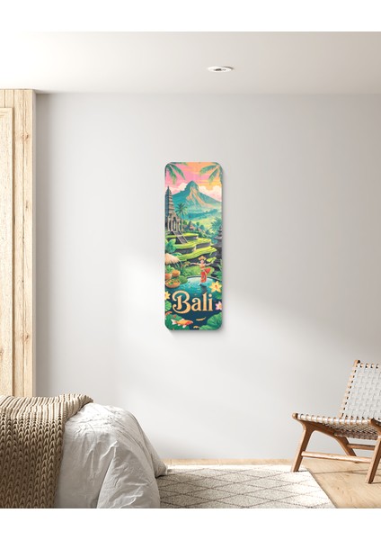 Modern Bali Temalı Pleksi Akrilik Duvar Tablosu – Uv Baskılı Pleksi Dekoratif Tablo – Ev, Ofis, Salon ve Oturma Odası Için Şık ve Modern Duvar Dekoru