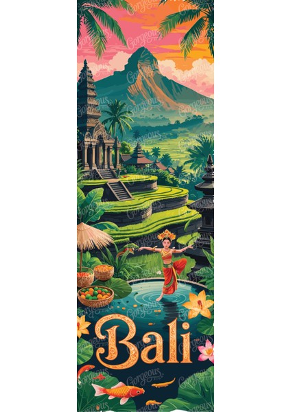 Modern Bali Temalı Pleksi Akrilik Duvar Tablosu – Uv Baskılı Pleksi Dekoratif Tablo – Ev, Ofis, Salon ve Oturma Odası Için Şık ve Modern Duvar Dekoru