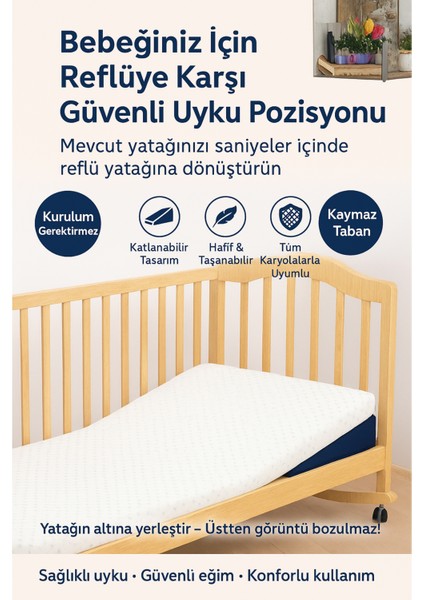 15° Açılı Modüler Bebek Reflü Yatağı – Aloevera Kumaş – 4’ü 1 Arada – Yıkanabilir Kılıf modelleri