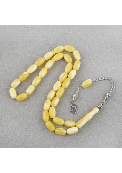 Beyrut Damla Alpaka Püskül Tombul Beyzi Kesim 8X14MM Tesbih