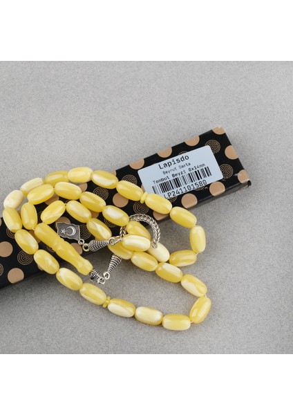 Beyrut Damla Alpaka Püskül Tombul Beyzi Kesim 8X14MM Tesbih