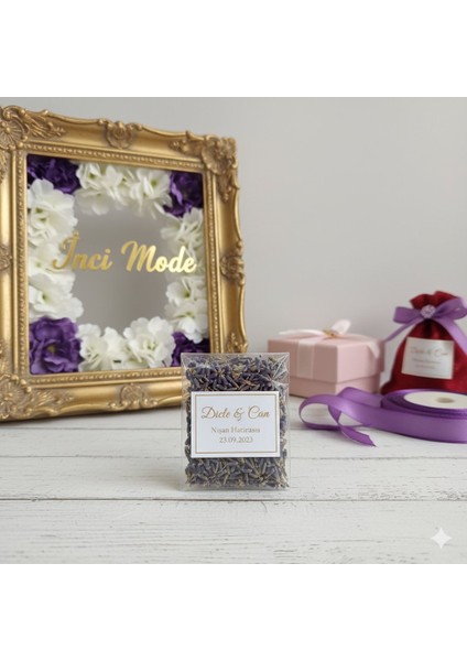 25 Adet Kişiye Özel Babyshower,dügün,nişan,kına,6 Ay Kınası,söz Özel Gün Dağıtmalık Toptan Lavanta Kesesi indirimleri