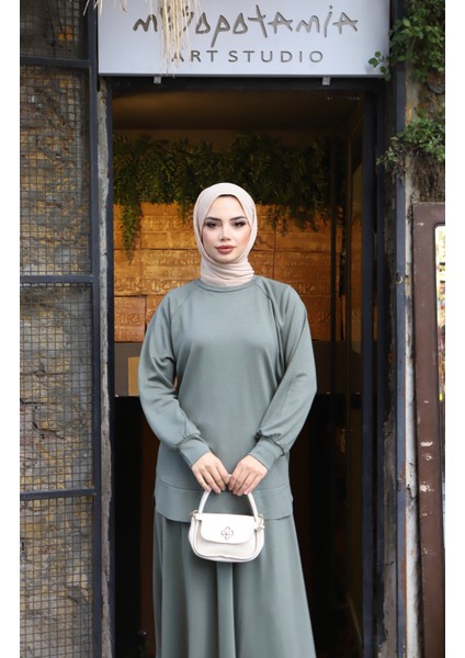 Oval Kesim Modal Etekli Takım modelleri