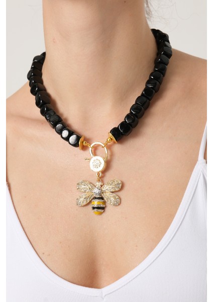 Arı Uçlu Bodrum Boncuk Kolye modelleri