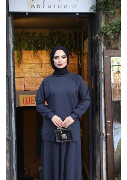 Oval Kesim Modal Etekli Takım modelleri