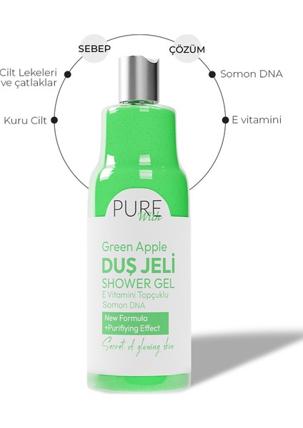 E Vitaminli Yeşil Elma Özlü Arındırıcı Duş Jeli – 2X400 ml modelleri