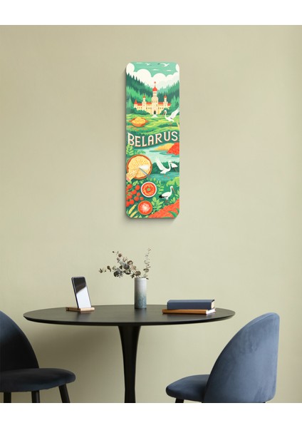 Modern Belarus Seyahat Temalı Pleksi Akrilik Duvar Tablosu – Uv Baskılı Pleksi Dekoratif Tablo – Ev, Ofis, Salon ve Oturma Odası Için Şık ve Modern Duvar Dekoru