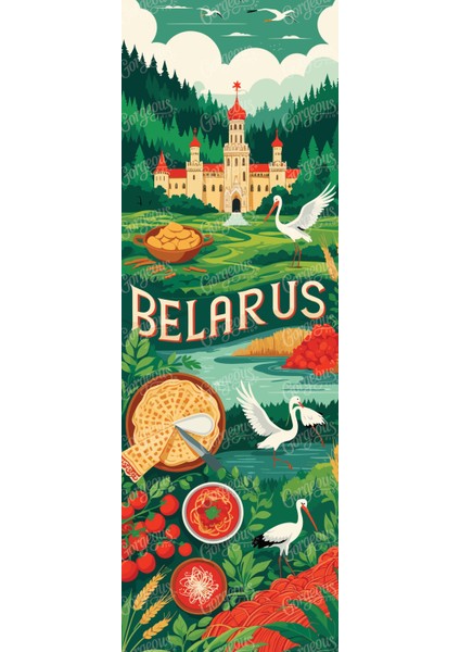 Modern Belarus Seyahat Temalı Pleksi Akrilik Duvar Tablosu – Uv Baskılı Pleksi Dekoratif Tablo – Ev, Ofis, Salon ve Oturma Odası Için Şık ve Modern Duvar Dekoru