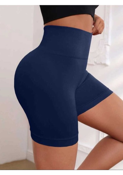 Kadın Büyük Beden Yüksek Bel Toparlayıcı Tayt Şort Etek Altı Spor & Voleybol & Deniz ve Havuz Şortu