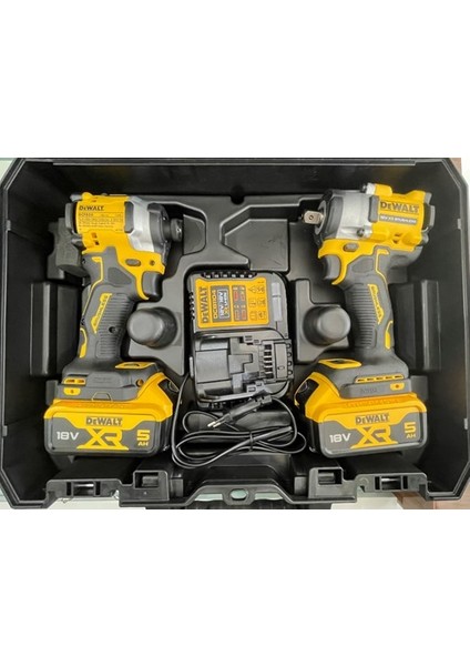 DCK300MP2T-PRO 1/4 Hex 205NM Tork- 1/2 Somun Sıkma 406NM Tork Ikili Profesyonel Set