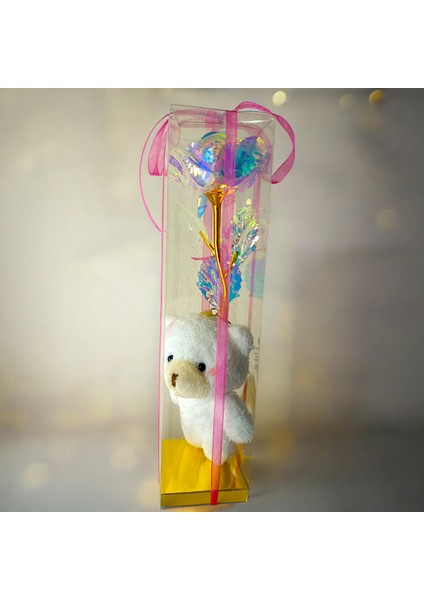 Hediye Kutusu Içerisi Kurdaleli Ayıcık ve Sonsuzluk Gülü Anneler Günü, Doğum Günü Hediyesi Not Kart fiyatları