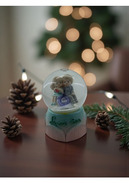 Romantik Hediye Kutusu – Sonsuzluk Gülü, Kar Küresi ve Mini Tavşan Konsept Set fırsatları