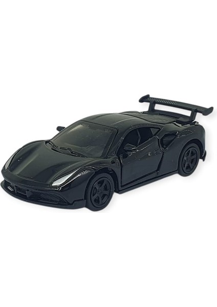 Çek Bırak Metal Küçük Arabalar 8 cm - 6411A-9 - Siyah (Lisinya)