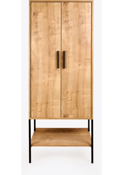 Dora 2 Kapaklı Vestiyer Dolap - Safir Meşe - 187X45X70 cm modelleri