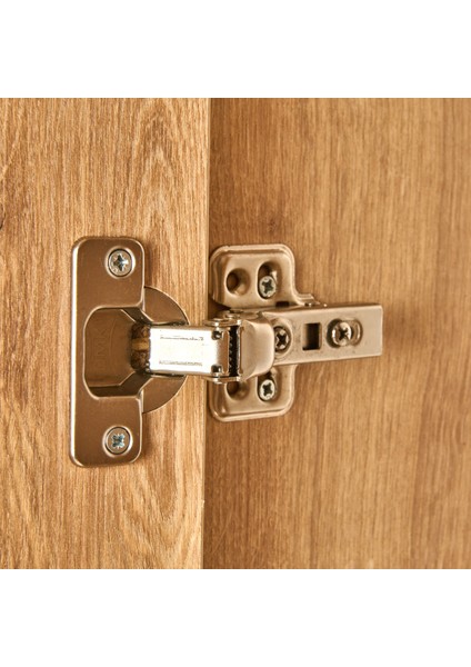 Dora 2 Kapaklı Vestiyer Dolap - Safir Meşe - 187X45X70 cm