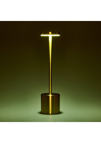 Dekoratif Şarjlı Dokunmatik Masa Lambası - Gold - 31 cm fiyatları