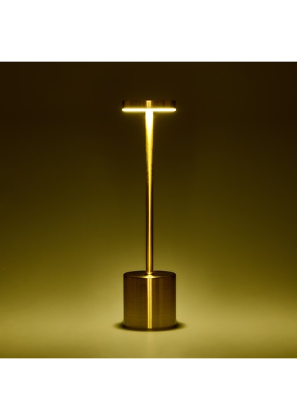 Dekoratif Şarjlı Dokunmatik Masa Lambası - Gold - 31 cm modelleri