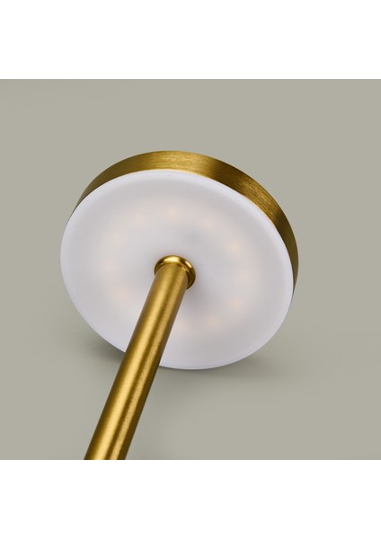 Dekoratif Şarjlı Dokunmatik Masa Lambası - Gold - 31 cm