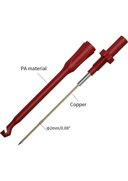 2pcs Multimetre Testi Stick Güvenliği 4mm Jack Poncture Test Kanca Aracı ile Tahribat Olmayan Tel Pikiş Probları J 30036 A (Yurt Dışından) fırsatları