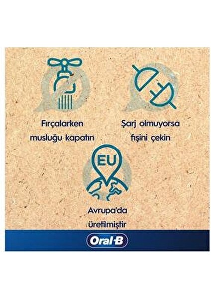 D103 Vitality Pro Cross Action Şarjlı Diş Fırçası - Siyah 3 Fırçalama Modu ile Derin Temizlik