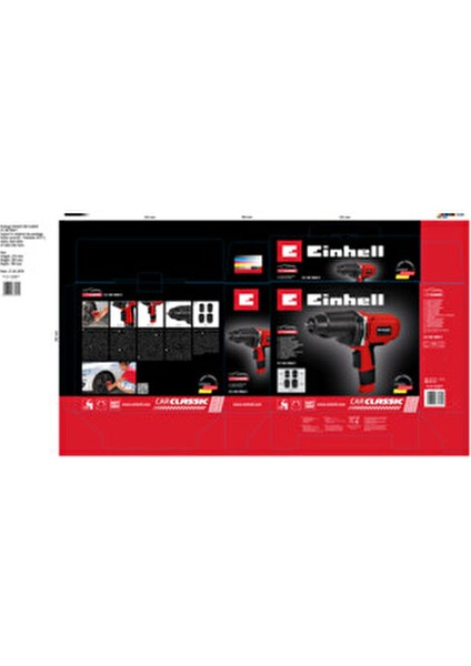 Cc-Iw 950/1 Darbeli Somun Sıkma 450 Nm 1,5 W Güç ve 10 mm Mandren Özellikli