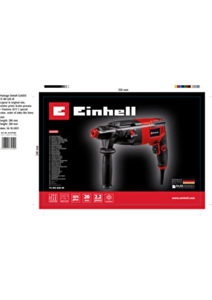 Tc Rh 620 4F SDS Plus Kırıcı Delici 1,5 W Güçlü Anahtarlı Mandren ile Etkili Kullanım