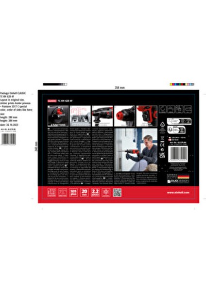 Tc Rh 620 4F SDS Plus Kırıcı Delici 1,5 W Güçlü Anahtarlı Mandren ile Etkili Kullanım