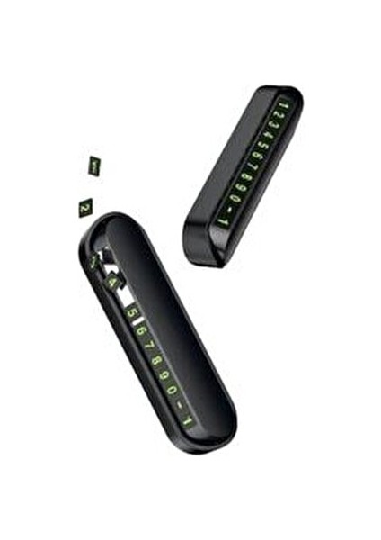 Içi Park Fosforlu Numaratör Oto Cam Kartı Telefon Numarası İçin Şık Görünüm ve Ergonomik Kullanım