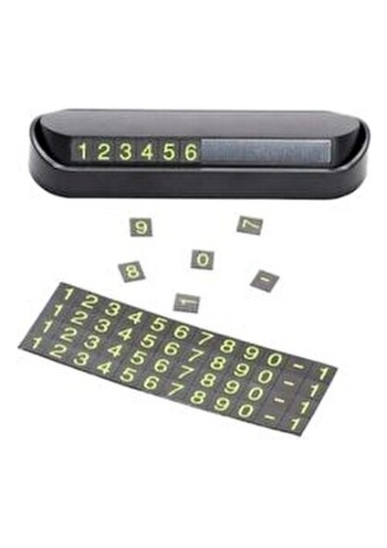 Içi Park Fosforlu Numaratör Oto Cam Kartı Telefon Numarası İçin Şık Görünüm ve Ergonomik Kullanım