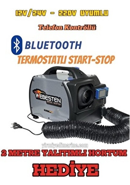 Pro Dizel Isıtıcı Taşınabilir 12/24/220V Uyumlu Sessiz ve Tasarruflu Araç İçi Aksesuar indirimleri