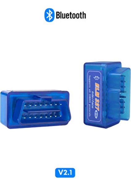 Elm 327 Super Mini Bluetooth V2.1 OBD2 Araç Arıza Tespit Cihazı 12 Volt Universal Araçlar İçin