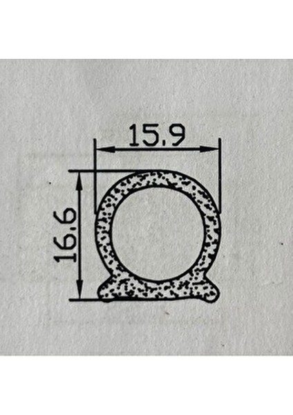 D Tipi Bantlı Kapı Fitili (Çap-15 mm) - Universal Araçlar İçin Ses, Hava, Isı Yalıtımı