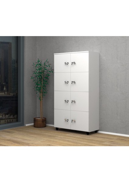 Öğretmen Dolabı, Öğrenci Dolabı, Sınıf Dolabı, Emanet Dolabı 80CM x 40CM x 153CM, 8 Kişilik