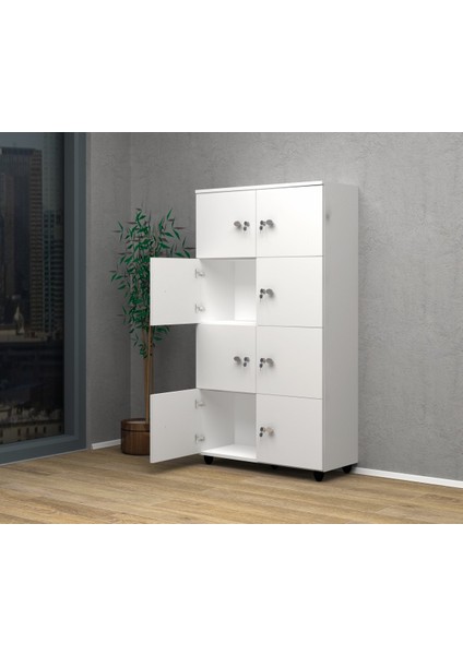 Öğretmen Dolabı, Öğrenci Dolabı, Sınıf Dolabı, Emanet Dolabı 80CM x 40CM x 153CM, 8 Kişilik fiyatları