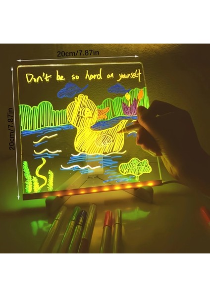 LED Işıklı Çizim Tahtası (20X20CM) (5332)