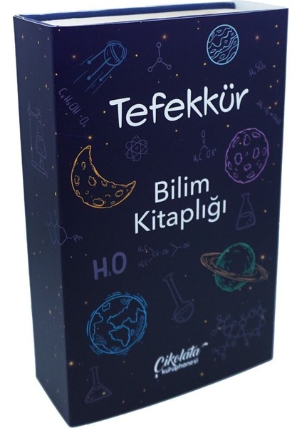 Ciltli Tefekkür Bilim Kitaplığı Temalı Şık ve Zarif Tasarım