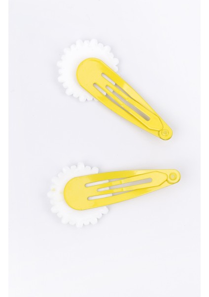 Sarı Papatya 2'li Çıtçıt Kız Çocuk Toka modelleri