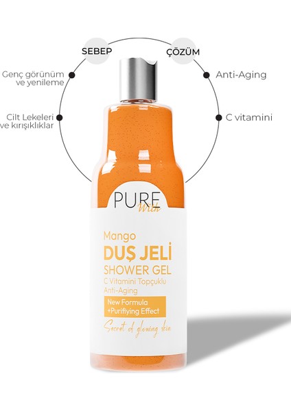 C Vitaminli Mango Özlü Yaşlanma Karşıtı Arındırıcı Duş Jeli – 4x 400 ml modelleri