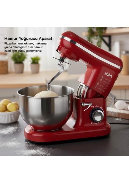 SMX-2770 Stand Mikser Kırmızı indirimleri