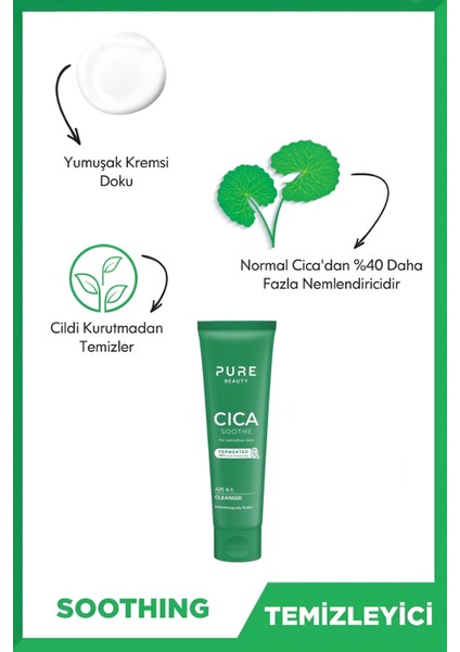 Hassas Ciltler Için Cıca Soothe Cleanser | Yüz Temizleme Jeli 125ML fırsatları