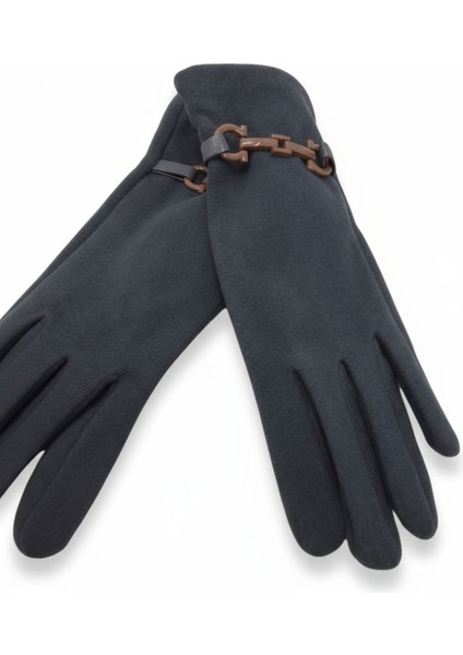Suyutti Kadın Dokunmatik Süet Eldiven – Tokalı Kışlık Şık Model | Yeni Sezon 2026 Koleksiyonu indirimleri