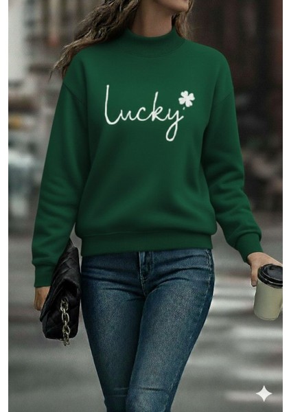 Cottonlab Kadın Uzun Kollu Bisiklet Yaka Viskon Iki Iplik Bluz