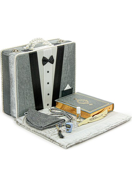 Sandıklı Damat Bohçasına Uygun Kuranı Kerim ve Seccade Seti