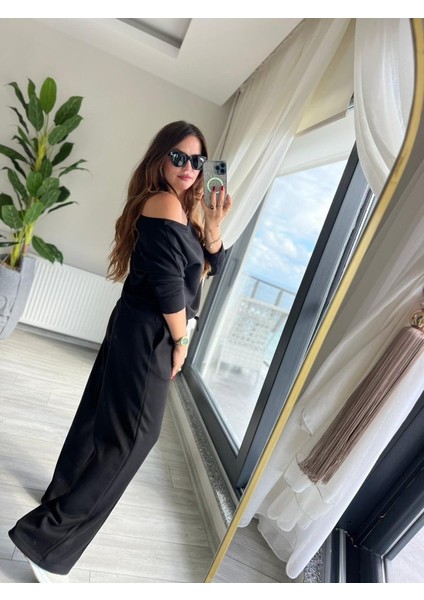 Cottonlab Kadın Uzun Kollu Tek Omuzdan Açık Modal Bluz ve Pantolon Ikili Takım fiyatları