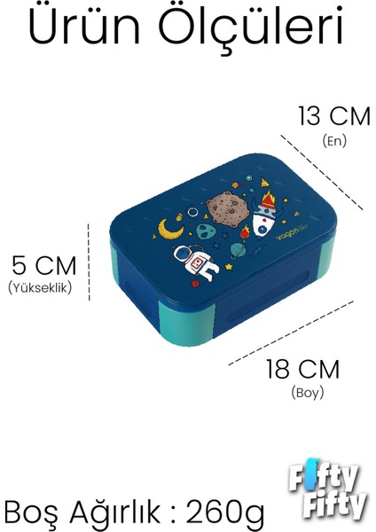 900 ml Tek Kat 3 Bölme Çocuk Beslenme Kutusu -FFB1270 fiyatları