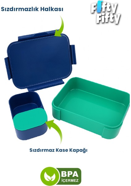 900 ml Tek Kat 3 Bölme Çocuk Beslenme Kutusu -FFB1270 fırsatları