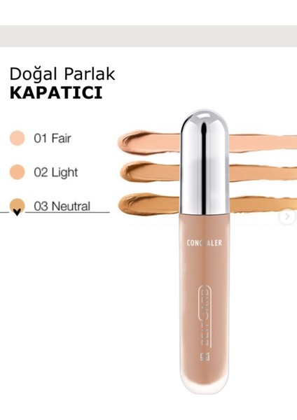 Zeitgard Signature Concealer Kapatıcı Parlak 5ml (01 Fair)