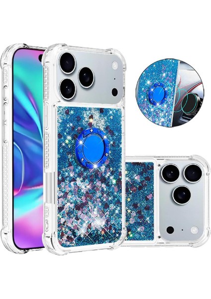 Halka Kickstand Halka Kickstand Köpüklü IPhone 17 Pro Için Telefon Kılıfı (Yurt Dışından)