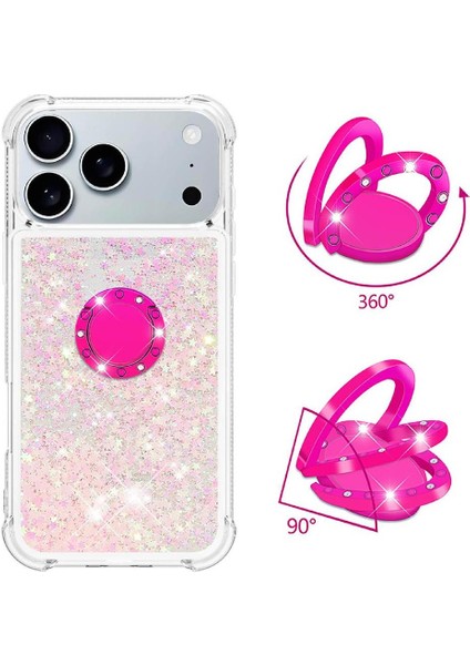 Halka Kickstand Halka Kickstand Köpüklü IPhone 17 Pro Için Telefon Kılıfı (Yurt Dışından) modelleri