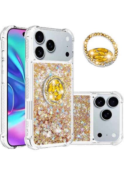 Halka Kickstand Darbeye Dayanıklı Koruma ile IPhone 17 Pro Max Için Telefon Kılıfı (Yurt Dışından)